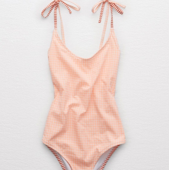 aerie Other - Aerie peach seersucker one piece size L extra long